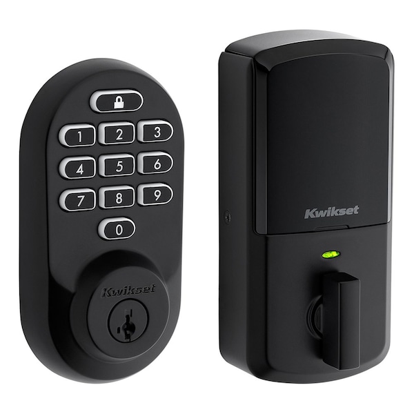 Kwikset Keypad Deadbolts Electronic Deadbolt Matte Black 938WIFIKYPD-514S - main