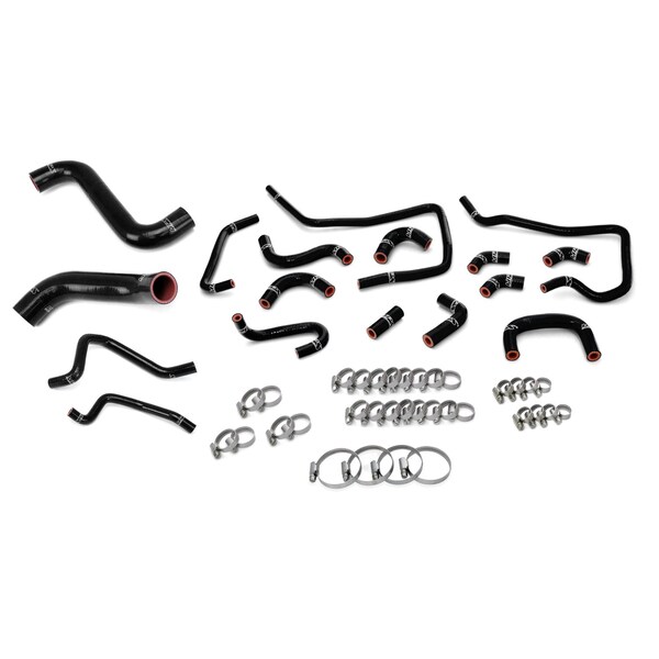 Hps Performance Silicone Radiator, Heater and Ancillary Coolant Hose Kit, Black, 57-1813-BLK - main