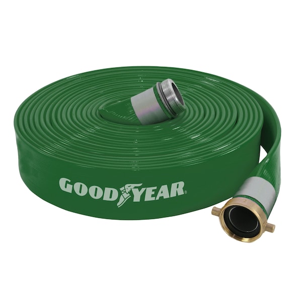 Abbott Rubber 2 ID X 100 FT GREEN CONTRACTORS PVC HOSE 1142-2000-100 - main