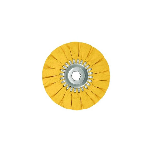 Renegade Products Usa 6 Inch Mini Airway Buffing Wheels, Yellow FAW6XMBN2-16PYT - main