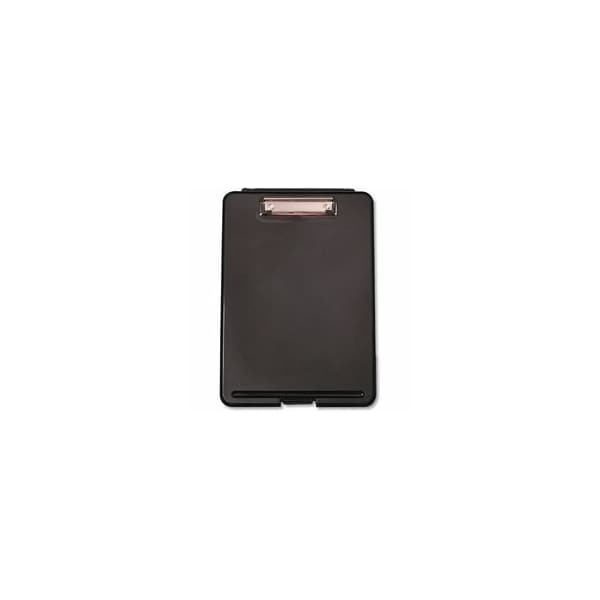 Universal Storage Clipboard, 1/2" Capacity, 8 1/2 x 11, Black UNV40318 - main