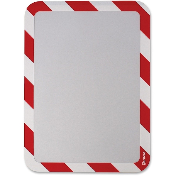 Tarifold Sign Holder, Red/White, 1/8 in. H, PK2 P194993 - main