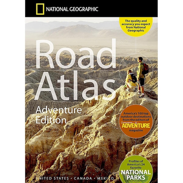 National Geographic Road Atlas 2024, Adventure Edition, United States, Canada, Mexico, 11'' x 15'' RD00620166 - main