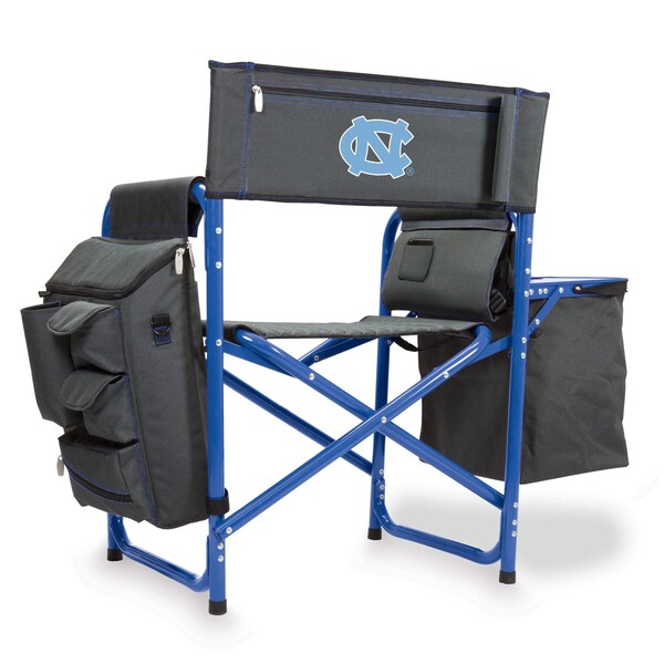 Picnic Time Family Of Brands NCAA North Carolina Tar Heels Fusion Camping Chair with Side Table and Soft Cooler 807-00-639-414-0 - main