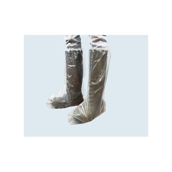 Action Jps PE Boot Cover, Elastic Top, 6 Mil, Size 2X, Clear, 25/pr bx, 5/bx per case, 125PK PE6125ET-2X - main
