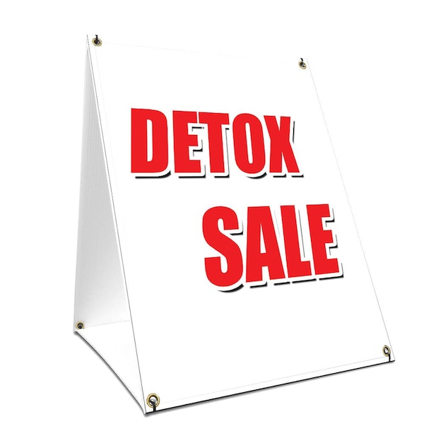 Signmission Detox Sale, 24 Inch x 18 Inch A-frame Yard Sign, Plastic Sign SBC-1824-Detox Sale - main