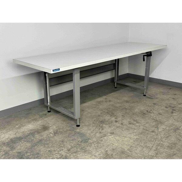 Stackbin Hand Crank Workbenches, 96"W, Adj.H, 1000lb E9636-4000-VB - main