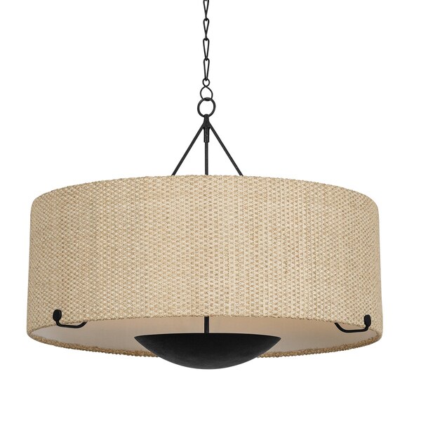 Troy Lighting 6 Light Quill Chandelier Gilded Ivory F4740-GLI - main