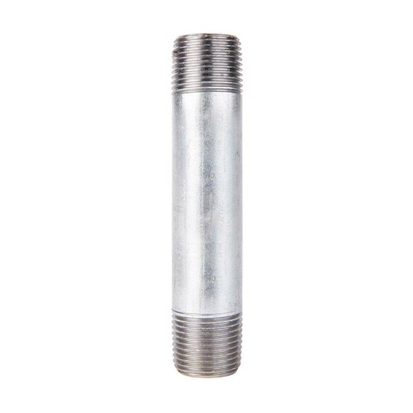 Stz Industries 1/2 in. MIP each X 1/2 in. D MIP Galvanized Steel 4 in. L Nipple 301UP12X4 - main