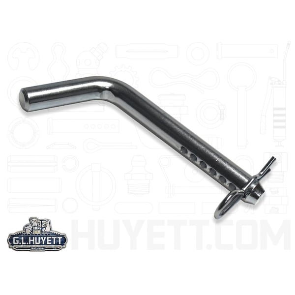 Huyett Adjustable Bent Pin, Zinc Plated Low Carbon Steel, 1.0 in Dia x 6.125 in to 8 in Effective Length BTPUZ-1000-8000BP - main
