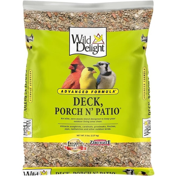 Wild Delight Porch N Patio Bird Food, 5 lb Bag 374050 - main