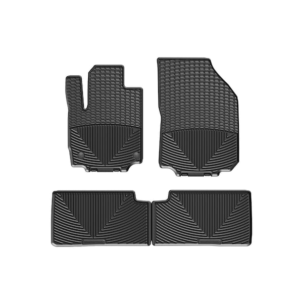 Weathertech Black, Front and Rear All Weather Floor Mats W472-W425 - main