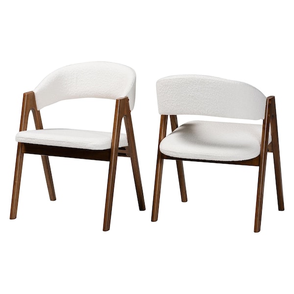 Baxton Studio Virden Boucle Upholstered Dining Chair Set of 2 261-2PC-14252-ZORO - main