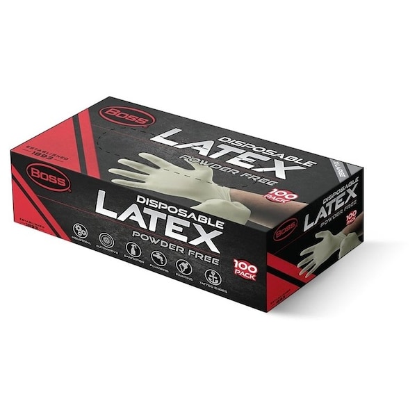 West Chester Disposable Gloves, 5 mil Palm, Latex, XL, White B22011-XL - main