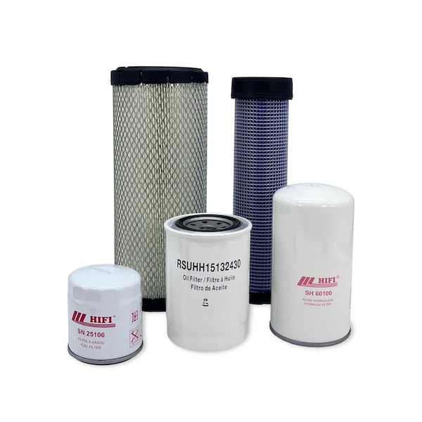 Hero Preventative Maintenance Kit Kubota R520BH Wheel Loader Air Cleaner Old Type MSU-KA-0352 - main