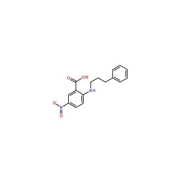 Ak Scientific 5-Nitro-2-(3-phenylpropylamino)benzoic acid (25mg), CAS 107254-86-4 X6841-25mg - main
