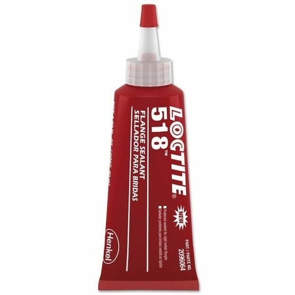 Loctite Anaerobic Gasket Sealant, 50 mL, Red, Temp Range -65 to 300 Degrees F 2096064 - main