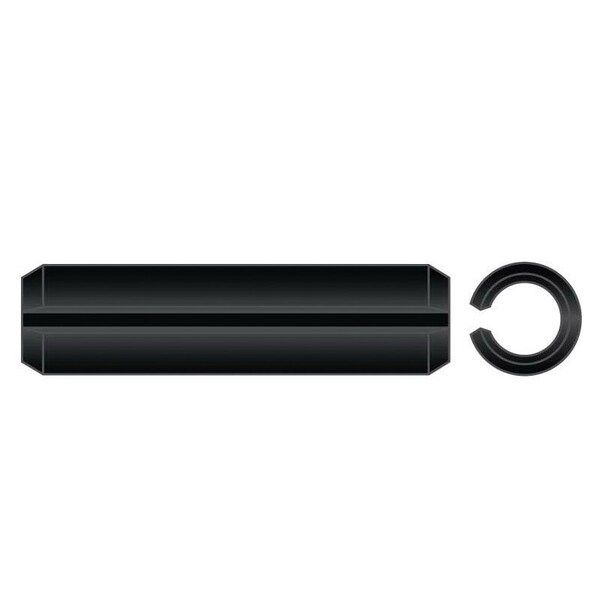 Huyett Slotted Spring Pin, Standard Duty, Black Oxide, 0.094 in Dia x 0.50 in L x 0.022 in Wall SPBO-093-0500 - main