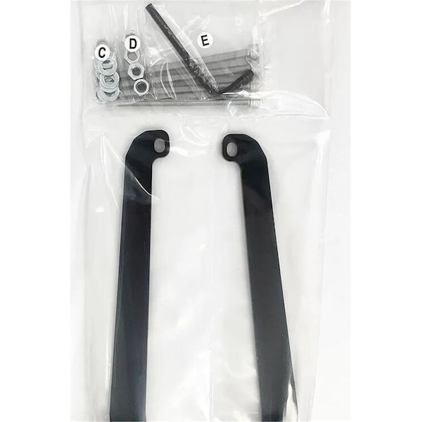 Grandes Travesuras 8009914 Front Brackets & Bolts for 2018 Jeep Wrangler JL, Black GR3566549 - main