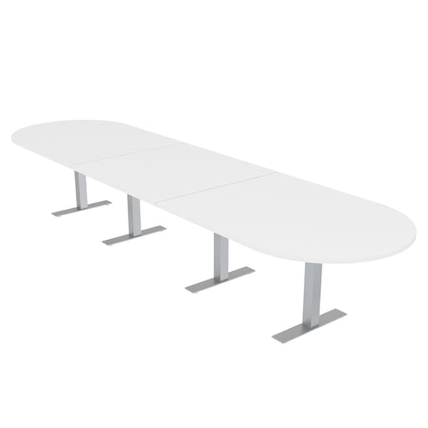 Skutchi Designs 16 Person Conference Table With Power Unit | 16' Racetrack Table | Harmony Series HAR-RAC-48X192-T-W960-NA - main
