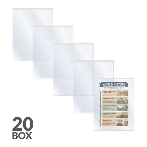 C-Line Products 8-1/ 2" x 11" Clear Ink Jet Transparency Film, 20/BX 60937 - main