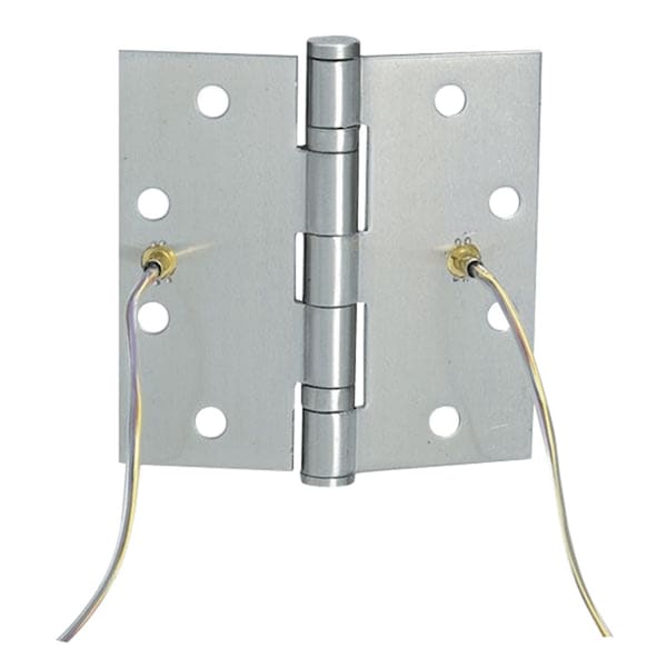 Ives 5-Knuckle Ball Bearing Hinge, Standard Weight, 4-1/2in x 4-1/2in, 12 -Wire, Satin Chrome Finish 5BB1 4.5X4.5 652 TW12 CON - main