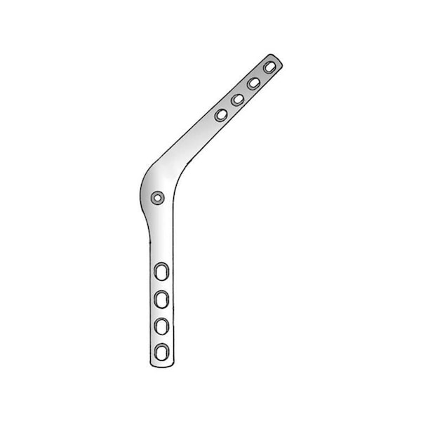 Jorgensen Laboratories Pantarsal Arthrodesis Plate, Left, 2.7 / 3.5mm J0433A - main