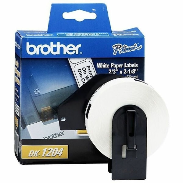 Brother Label, Black/White, Labels/Roll: 400 DK1204 - main