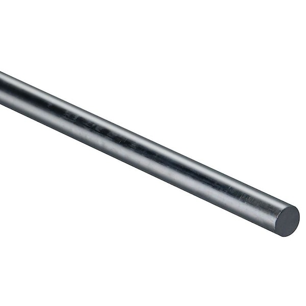 Stanley Hardware 4005BC Series 179804 Round Smooth Rod, 36 in L, 1/2 in Dia, Steel, Zinc N179-804 - main