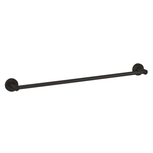 Geo 24" x 5/8" Contemporary Towel Bar with 1-3/4" Base Matte Black Finish GBA-GB2458-MB - main