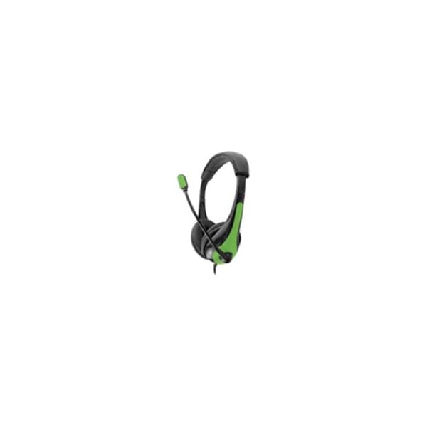 Avid Products On-Ear Headset with Microphone Black/Green AE-36-Green - main