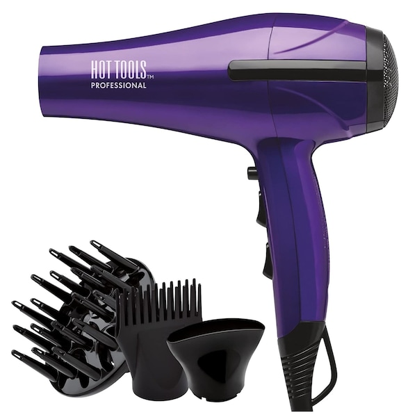 Hot Tools Pro Artist 1875 Watt Turbo Ceramic Ionic Hair Dryer with Attachments in Purple 750123434M - main