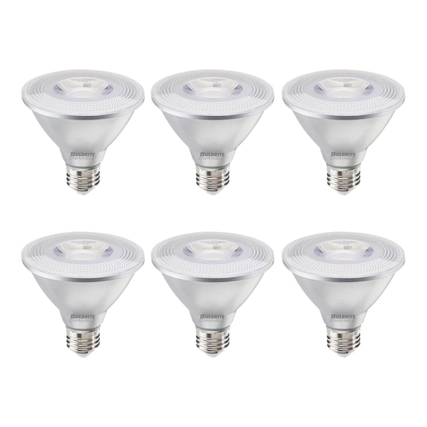 Bulbrite 75-Watt Equivalent Dimmable Flood PAR30SN Medium E26 LED Light Bulb, 3000K, 6PK 861772 - main