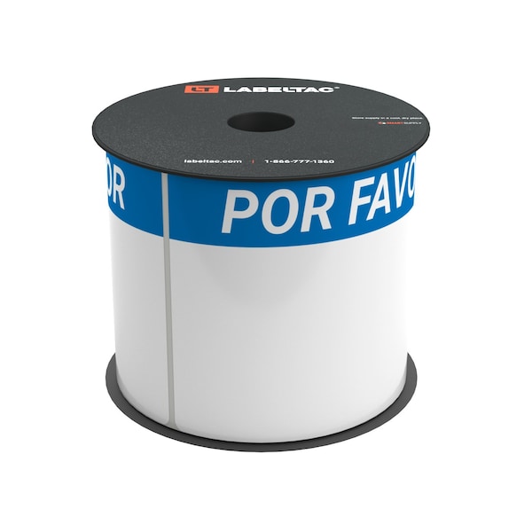 Labeltac LabelTac 4 and Pro Model Die-Cut inPor Favorin, Please Header Supply 4in x 6in, 200 labels per roll LT46PLEASE-SPAN - main