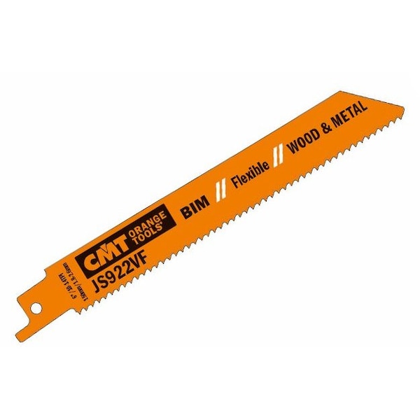 Cmt RECIPROCATING SAW BLADES for WOOD&METAL (BIM) 6inx 10-14TPI (5-PCS.) JS922VF-5 - main