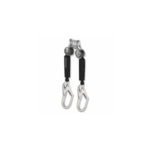Msa Safety V-TEC Personal Fall Limiter, Twin Leg, 6 ft, 400 lb Load Cap, 36CL Top Connector, TLALTAK 454-VTOHW-012-RF-A - main