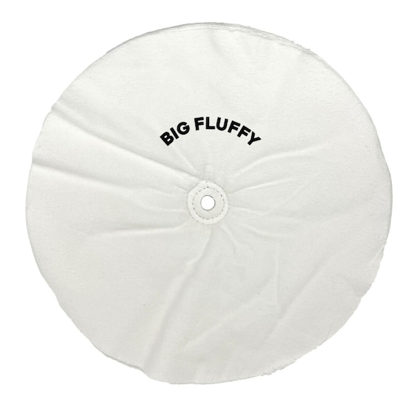 Renegade Products Usa Specialty Stitched Buffing Wheels (Renegade Big Fluffy: 14" 20-Ply Domet Flannel) FCV14X20PDF-2RS-5/8AH - main