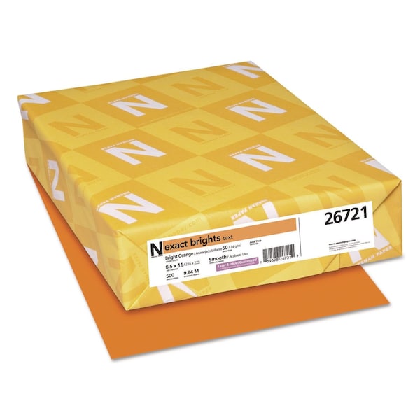 Neenah Paper BrightsPaper, 8.5x11, Bright, 50lb, PK500 26721 - main