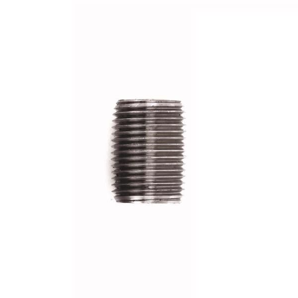Stz Industries 1/2 in. MIP each X 1/2 in. D MIP Black Steel Close Nipple 300UP12XCL - main