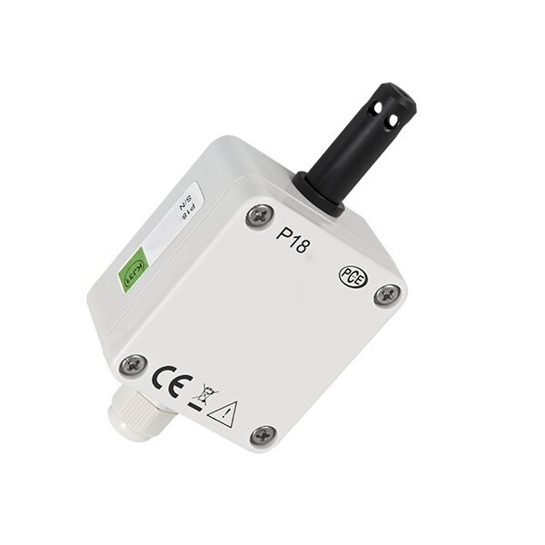 Pce Instruments Temperature/humidity probe, 0-10V + RS-485 output, -4 to 140 deg F and 0-100% RH in IP65 housing PCE-P18-2A0E0 - main