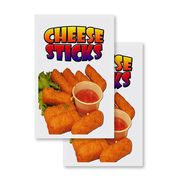 Signmission Cheese Sticks, Vinyl Decals Only 24 Inch x 36 Inch, Vinyl Decal, 2PK DSB-2436-2PACK-Cheese Sticks - main