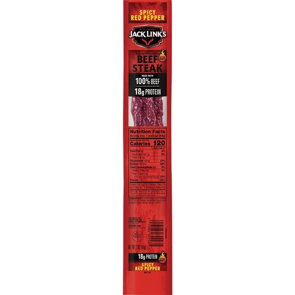 Jack Links 2 Oz. Spicy Red Pepper Beef Steak Jerky 134718 - main
