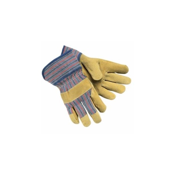 Mcr Safety Grain Leather Palm Gloves, Large, Economy Grain Pigskin, 12PK 127-1950L - main