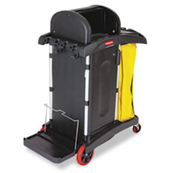 Pinpoint HighSecurity Healthcare Cleaning Cart 22W X 481/4D X 531/2H Black PI188602 - main