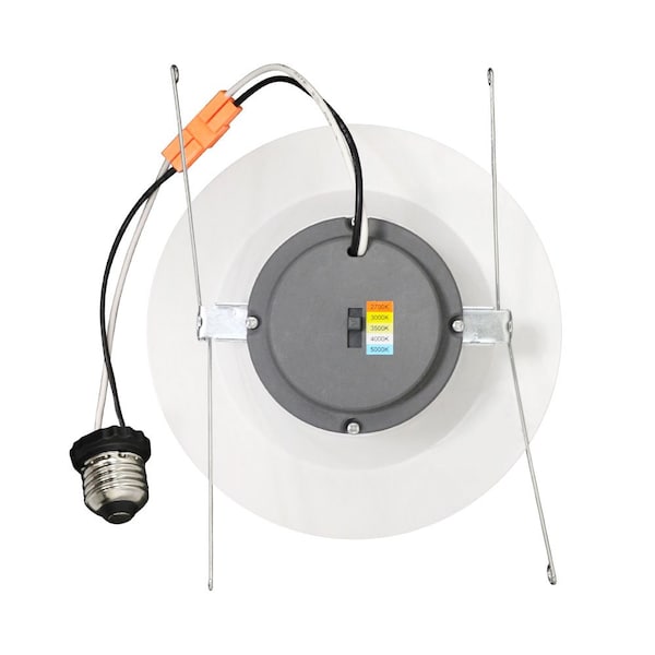 Euri Lighting 6in Recessed Downlight, Dimmable, 1000lm, 2700-5000K, 90 CRI, 50k Hrs, ETL DLC6-14W100swj - main