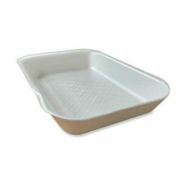Gen Meat Trays, No 2D, 8.56 x 6.1 x 1.2, White, 500PK 2DWH - main