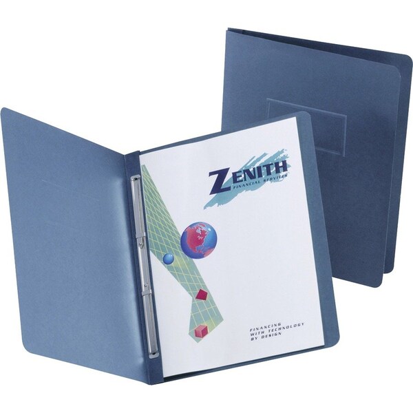 Tops Business Forms Oxford, Paper Report Cover, Large 2 Prong Fastener, Letter, 3in Capacity, Dk Blue, 25PK 5730123 - main