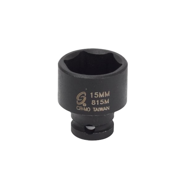 Sunex 1/4 in Drive 15Mm Impact Socket 815M - main