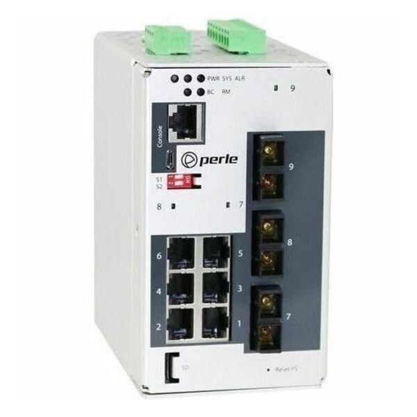 Perle Systems IDS509F3C2MD2SD20 6PORT MANAGED SWITCH GE RJ FE SC 2XMM SM20KM CTMP 07013910 - main