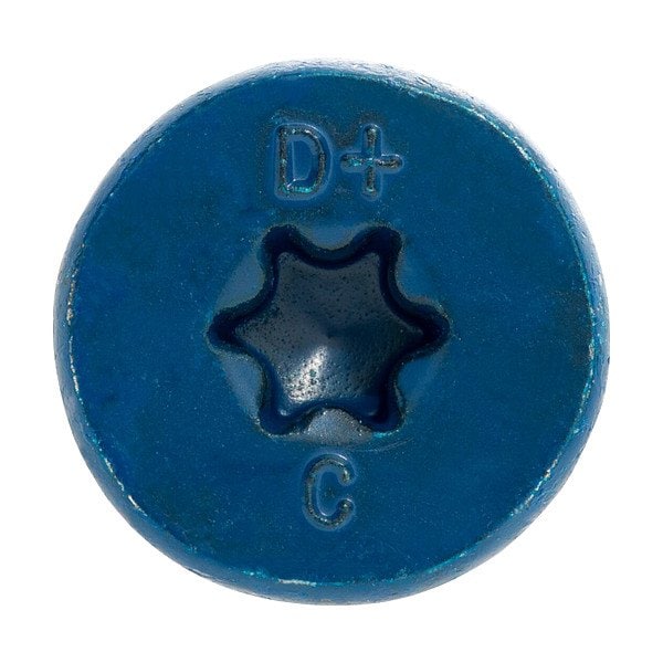 Dewalt Concrete Anchor Screw, 3/16 in Dia., Flat, 2 3/4 in L, Steel Zinc Plated, 100 PK DFM12766S - main